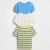 T-shirty dla niemowląt i Maluchów z możliwością łączenia elementów (zestaw 3 szt.)