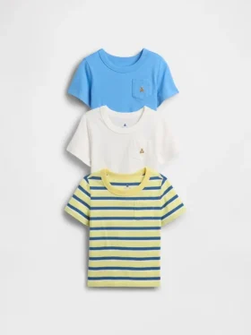 T-shirty dla niemowląt i Maluchów z możliwością łączenia elementów (zestaw 3 szt.)