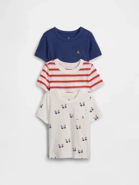T-shirty dla niemowląt i Maluchów z możliwością łączenia elementów (zestaw 3 szt.)