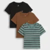 T-shirty dla niemowląt i Maluchów z możliwością łączenia elementów (zestaw 3 szt.)
