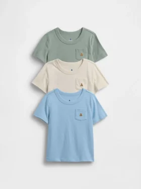 T-shirty dla niemowląt i Maluchów z możliwością łączenia elementów (zestaw 3 szt.)