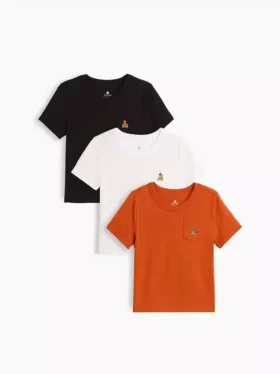 T-shirty dla niemowląt i Maluchów z możliwością łączenia elementów (zestaw 3 szt.)