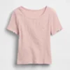 T-shirty dla niemowląt i maluchów z prążkowanej dzianiny do łączenia z innymi ubraniami