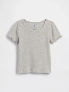 T-shirty dla niemowląt i maluchów z prążkowanej dzianiny do łączenia z innymi ubraniami