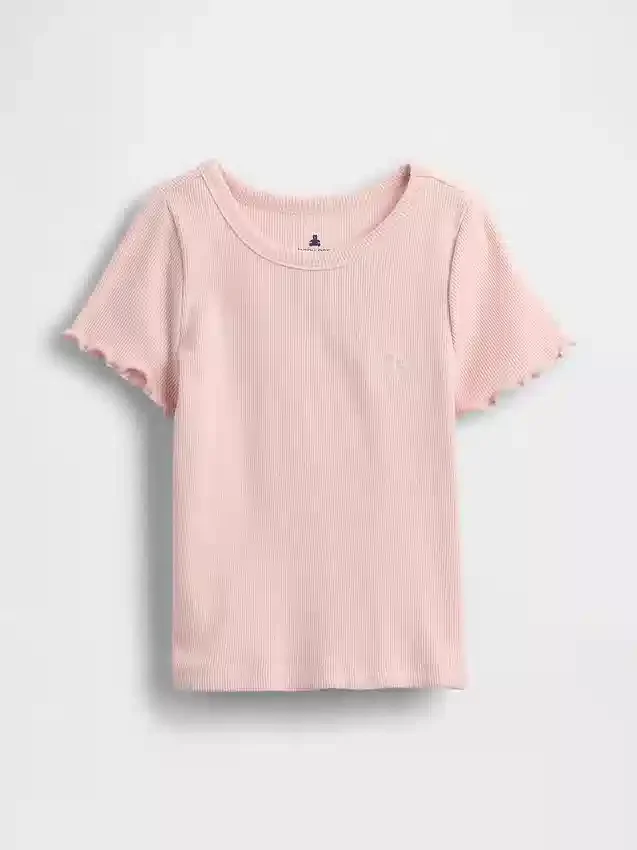 T-shirty dla niemowląt i maluchów z prążkowanej dzianiny do łączenia z innymi ubraniami