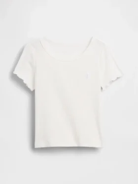 T-shirty dla niemowląt i maluchów z prążkowanej dzianiny do łączenia z innymi ubraniami