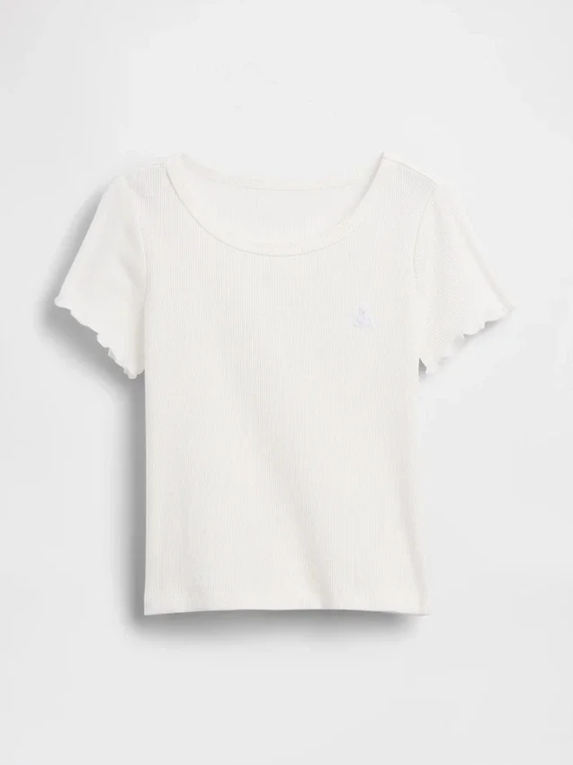T-shirty dla niemowląt i maluchów z prążkowanej dzianiny do łączenia z innymi ubraniami