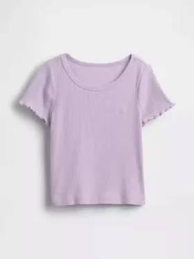 T-shirty dla niemowląt i maluchów z prążkowanej dzianiny do łączenia z innymi ubraniami