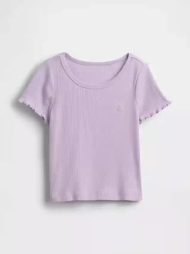 T-shirty dla niemowląt i maluchów z prążkowanej dzianiny do łączenia z innymi ubraniami