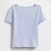 T-shirty dla niemowląt i maluchów z prążkowanej dzianiny do łączenia z innymi ubraniami