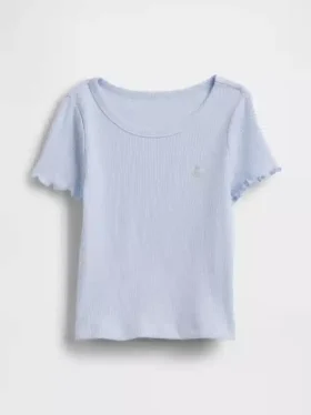 T-shirty dla niemowląt i maluchów z prążkowanej dzianiny do łączenia z innymi ubraniami