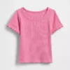 T-shirty dla niemowląt i maluchów z prążkowanej dzianiny do łączenia z innymi ubraniami