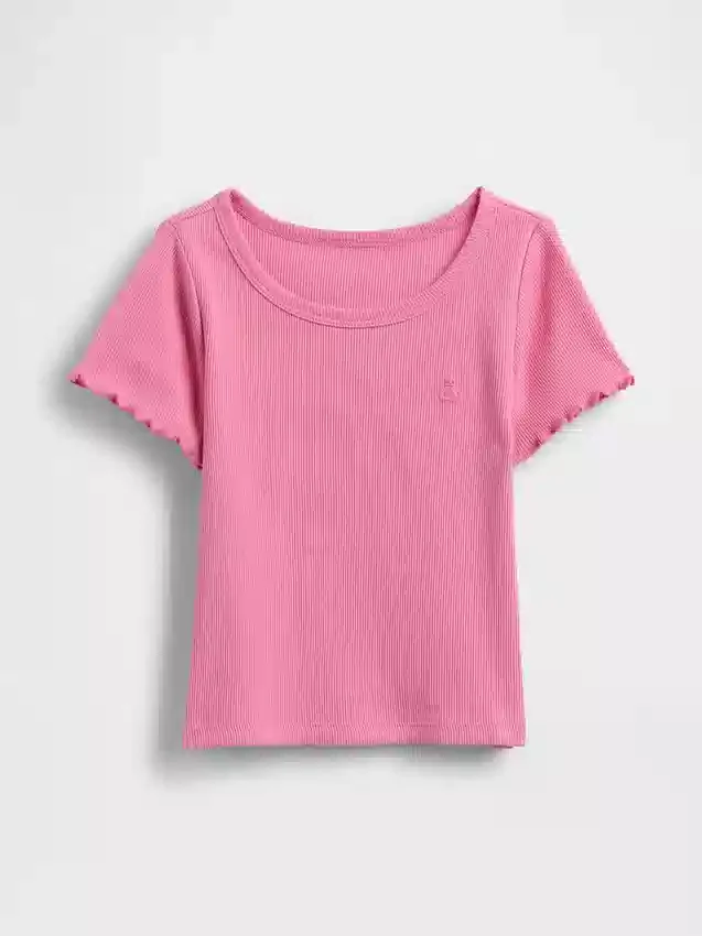 T-shirty dla niemowląt i maluchów z prążkowanej dzianiny do łączenia z innymi ubraniami