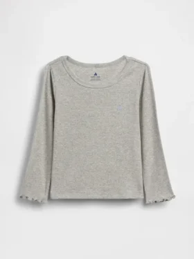 T-shirty dla niemowląt i maluchów z prążkowanej dzianiny do łączenia z innymi ubraniami