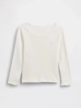T-shirty dla niemowląt i maluchów z prążkowanej dzianiny do łączenia z innymi ubraniami