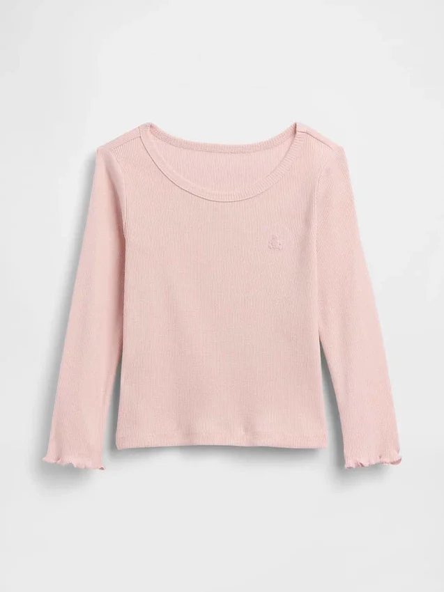 T-shirty dla niemowląt i maluchów z prążkowanej dzianiny do łączenia z innymi ubraniami