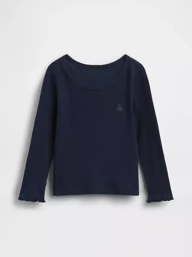 T-shirty dla niemowląt i maluchów z prążkowanej dzianiny do łączenia z innymi ubraniami