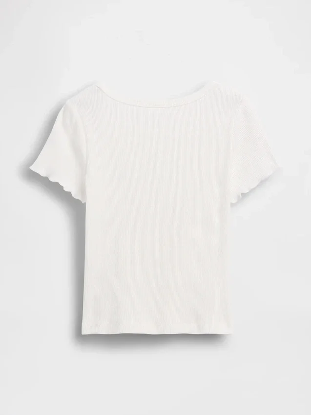 T-shirty dla niemowląt i maluchów z prążkowanej dzianiny do łączenia z innymi ubraniami