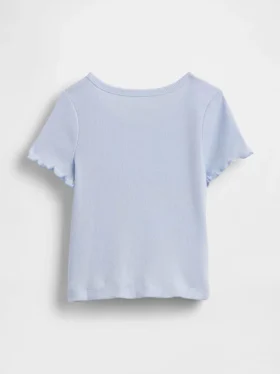 T-shirty dla niemowląt i maluchów z prążkowanej dzianiny do łączenia z innymi ubraniami