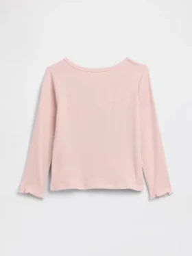T-shirty dla niemowląt i maluchów z prążkowanej dzianiny do łączenia z innymi ubraniami