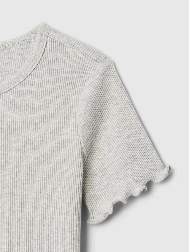T-shirty dla niemowląt i maluchów z prążkowanej dzianiny do łączenia z innymi ubraniami