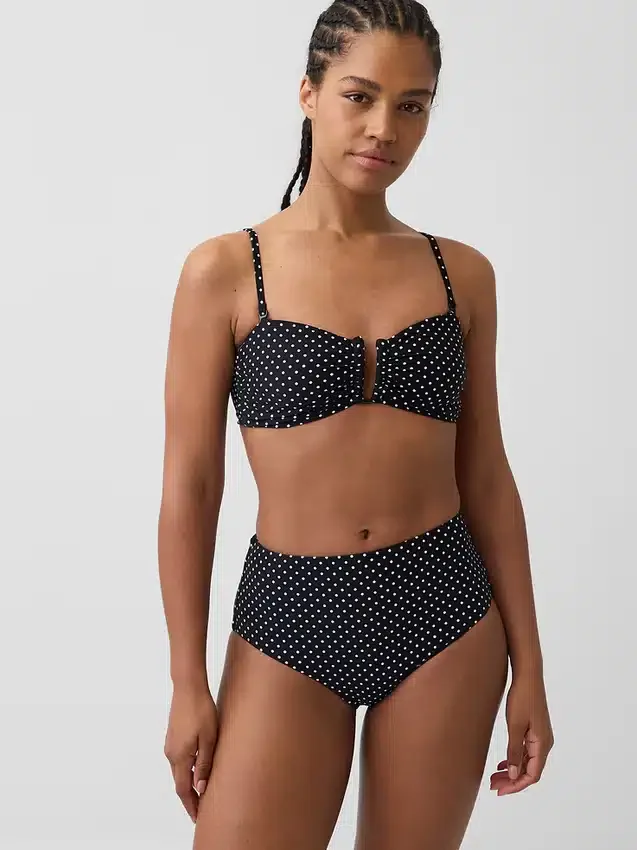 Top bikini typu bandeau z możliwością przekształcenia