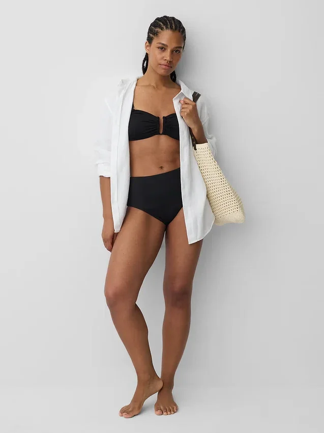 Top bikini typu bandeau z możliwością przekształcenia