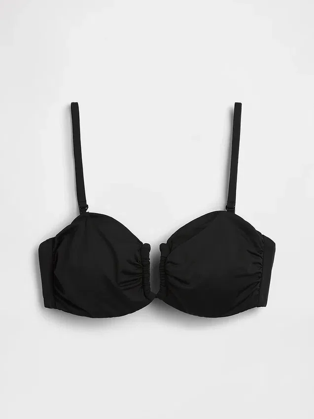 Top bikini typu bandeau z możliwością przekształcenia