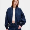 Ultramiękka dżinsowa kurtka typu bomber