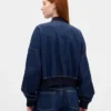 Ultramiękka dżinsowa kurtka typu bomber
