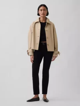Vintage Slim Jeans o średnim stanie