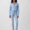 Vintage Slim Jeans o średnim stanie
