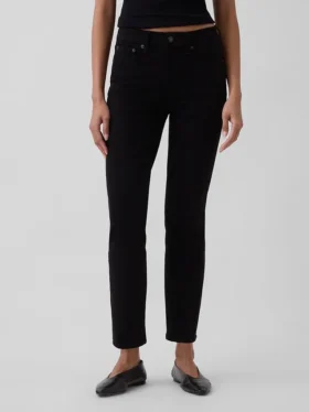 Vintage Slim Jeans o średnim stanie