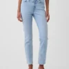 Vintage Slim Jeans o średnim stanie