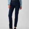 Vintage Slim Jeans o średnim stanie