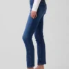 Vintage Slim Jeans o średnim stanie