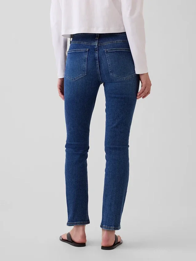 Vintage Slim Jeans o średnim stanie