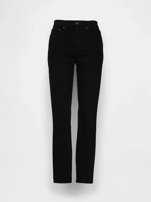 Vintage Slim Jeans o średnim stanie