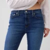 Vintage Slim Jeans o średnim stanie