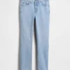 Vintage Slim Jeans o średnim stanie