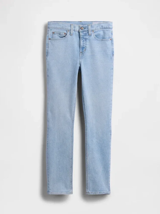 Vintage Slim Jeans o średnim stanie