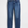 Vintage Slim Jeans o średnim stanie
