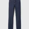 Vintage Slim Jeans o średnim stanie