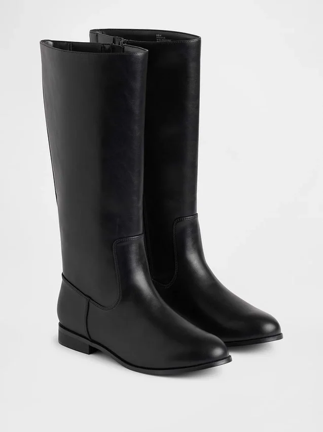 Wegańskie skórzane buty jeździeckie