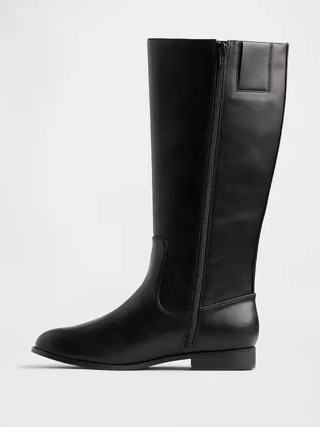 Wegańskie skórzane buty jeździeckie