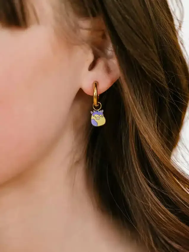 Wisiorki Pierced Co Squishmallows Benito do kolczyków typu huggie