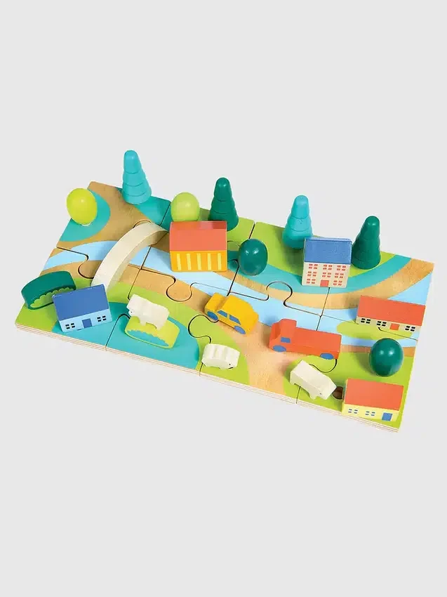 Zabawka – puzzle „Małe miasteczko”