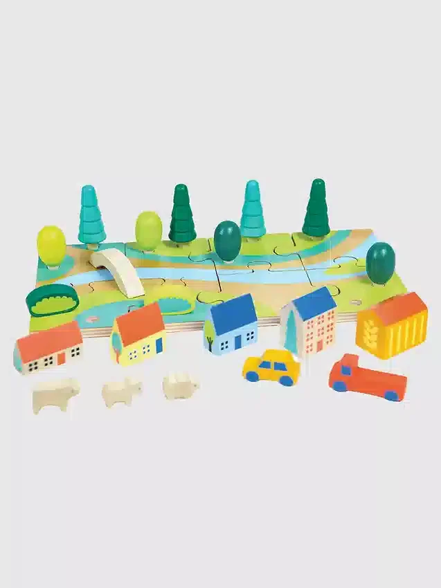 Zabawka – puzzle „Małe miasteczko”
