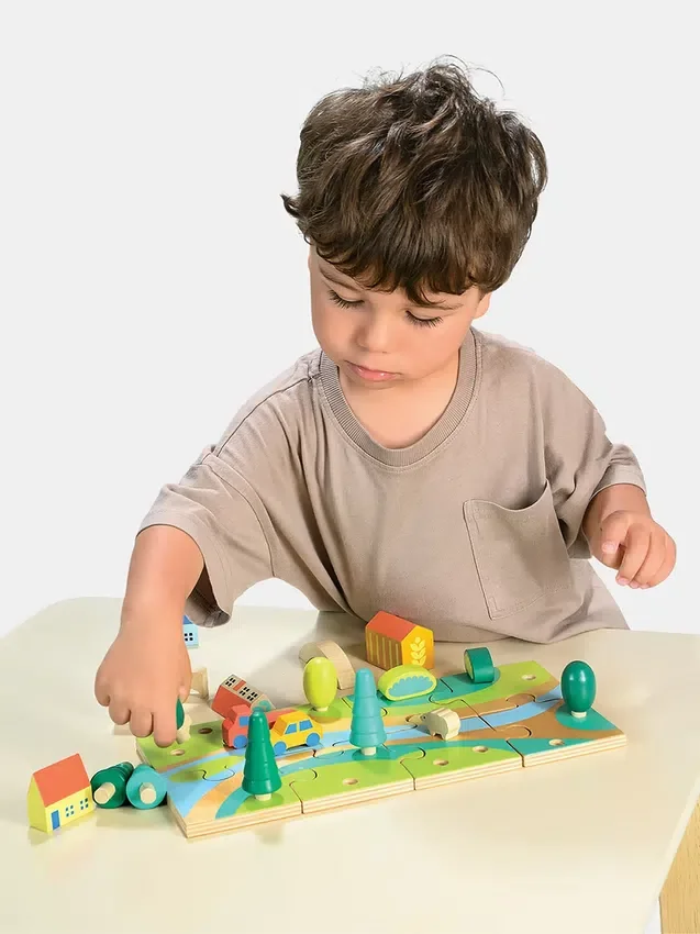 Zabawka – puzzle „Małe miasteczko”