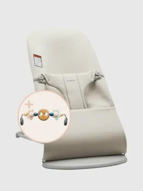 Zestaw Babybjorn 3D Jersey i leżaczek z miękką zabawką Bliss